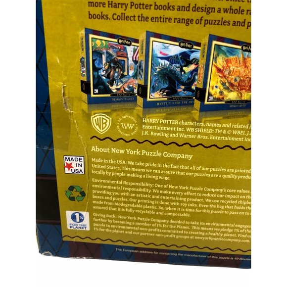 Harry Potter Hogwarts 500 Piece Jigsaw Puzzle  New York Puzzle Company - Picture 4 of 4